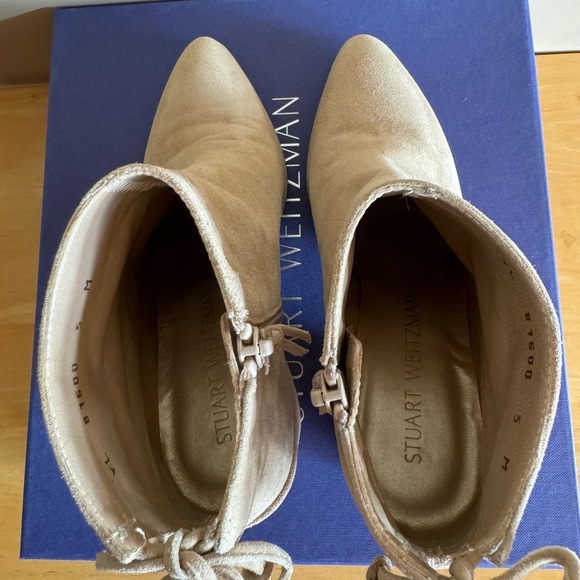 Stuart Weitzman Lofty Suede Ankle Boots - Picture 8 of 8